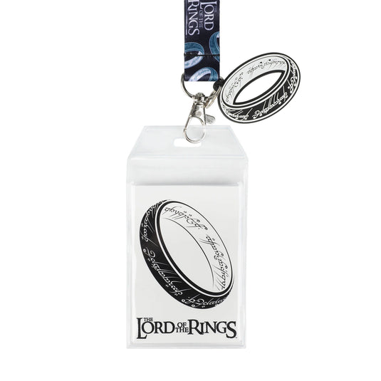 Bioworld Lord Of The Rings - The One Ring 22" Black & White Lanyard