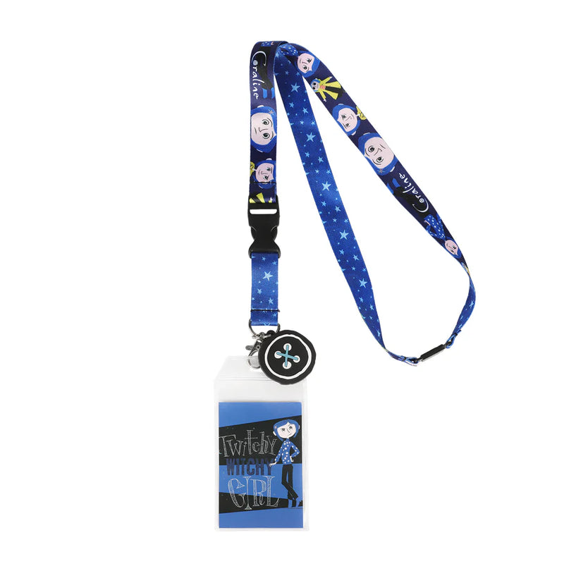 Cargue la imagen en el visor de la galería, Coraline - witchy Witchy Girl Sublimated Strap Lanyard
