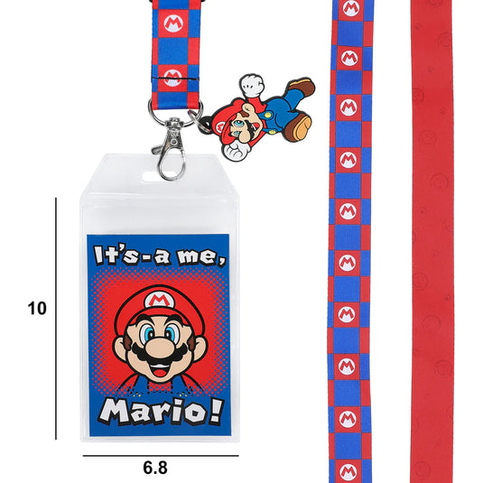 Bioworld Super Mario Bros - It's-a-Me Mario Lanyard