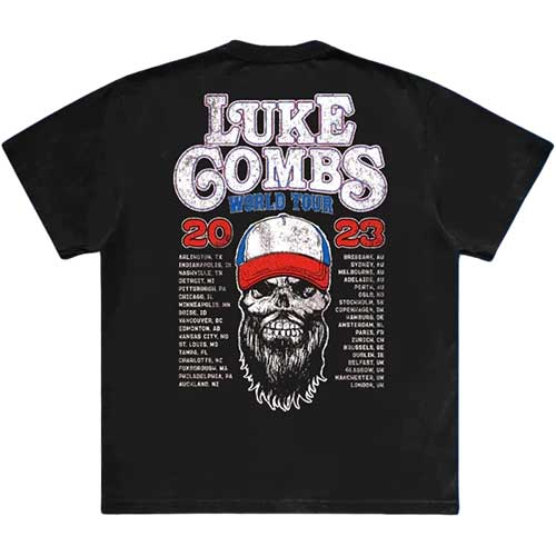 Cargue la imagen en el visor de la galería, Luke Combs &#39;Tour &#39;23 Skull&#39; T-Shirt
