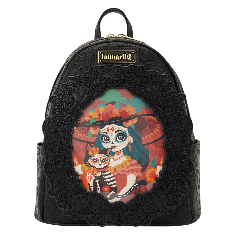 Chargez l&#39;image dans la visionneuse de la galerie, Loungefly  - Loungefly Branded Dia De Los Muertos Mini Backpack
