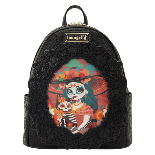 Loungefly  - Loungefly Branded Dia De Los Muertos Mini Backpack