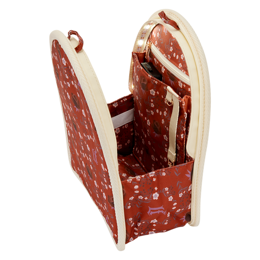 Loungefly: Cream & Red Floral Light-Up Mini Backpack Bag Organizer Insert