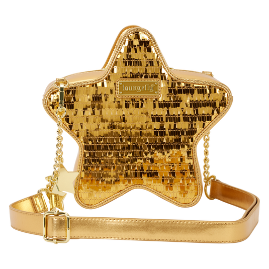 Loungefly - Golden Star Sequin Figural Crossbody Bag