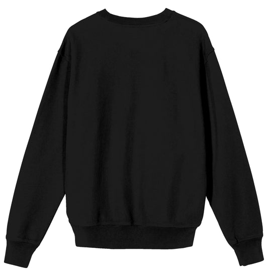 Bioworld Ghostface Scary Mask Men's  Black Crew Neck Sweatshirt