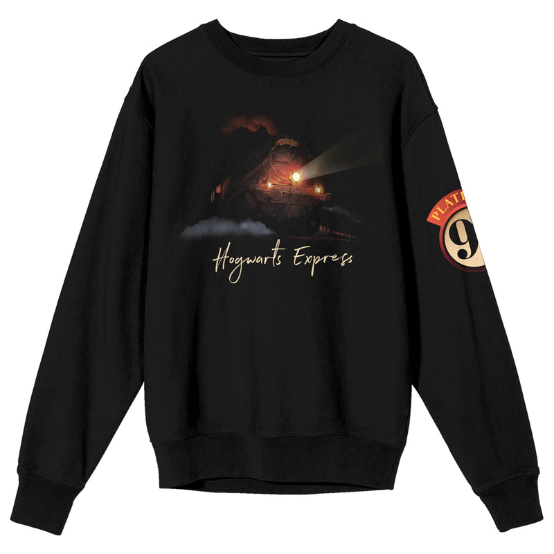Cargue la imagen en el visor de la galería, Bioworld Harry Potter - Hogwarts Express Women's Black Adult Crew Neck Sweatshirt
