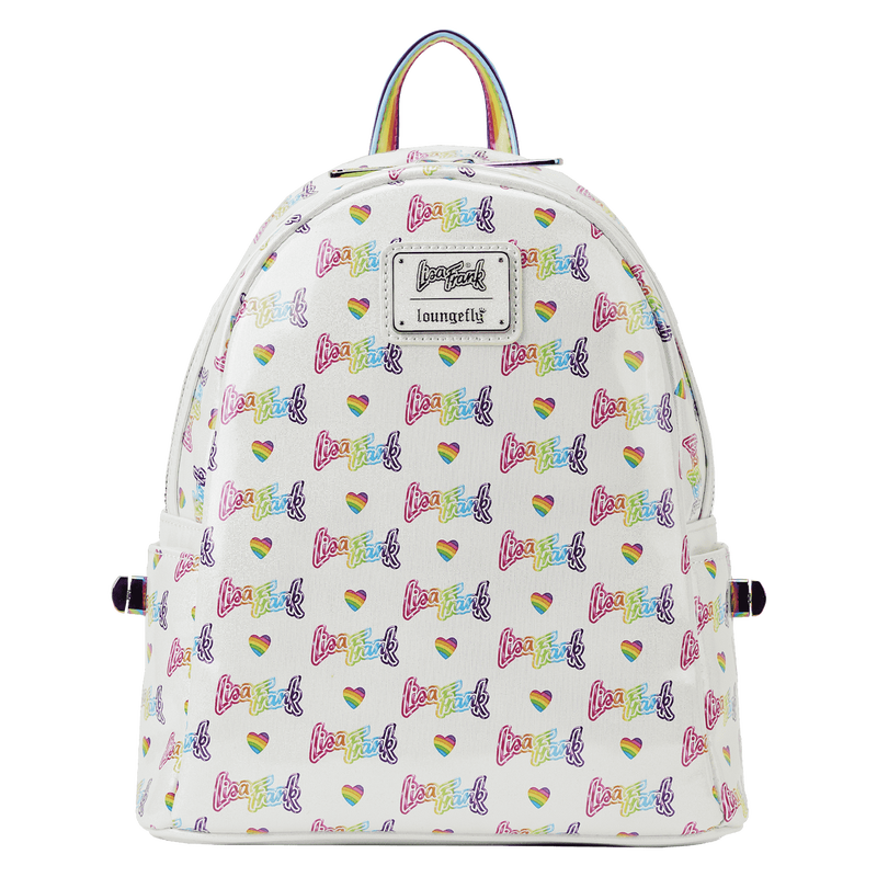 Load image into Gallery viewer, Loungefly Lisa Frank Rainbow - Heart Mini Backpack With Waist Bag
