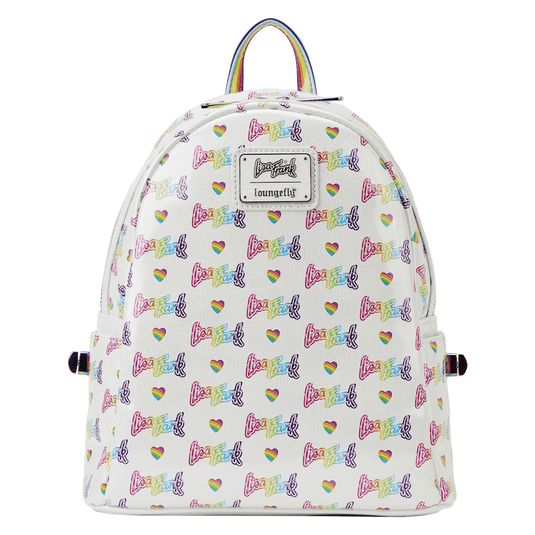 Loungefly Lisa Frank Rainbow - Heart Mini Backpack With Waist Bag