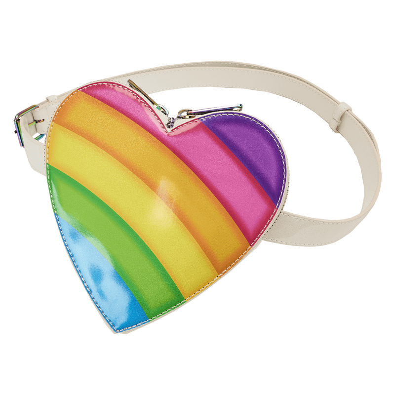 Load image into Gallery viewer, Loungefly Lisa Frank Rainbow - Heart Mini Backpack With Waist Bag
