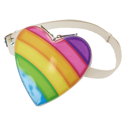 Loungefly Lisa Frank Rainbow - Heart Mini Backpack With Waist Bag