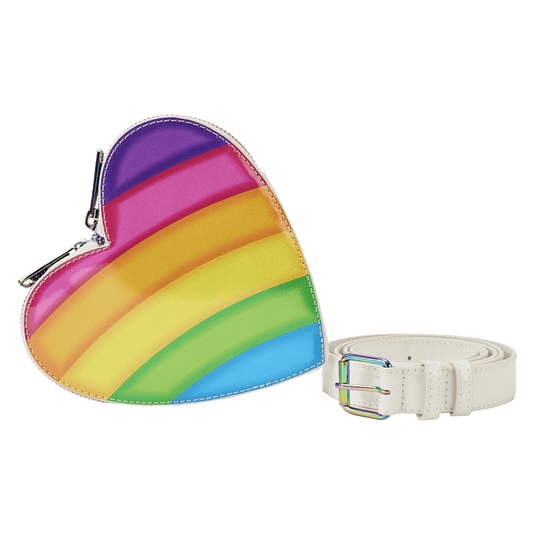 Loungefly Lisa Frank Rainbow - Heart Mini Backpack With Waist Bag