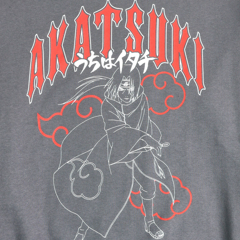 Cargue la imagen en el visor de la galería, Bioworld Naruto Shippuden - Naruto Akatsuki Kanji Men's Black Crew Neck Sweatshirt
