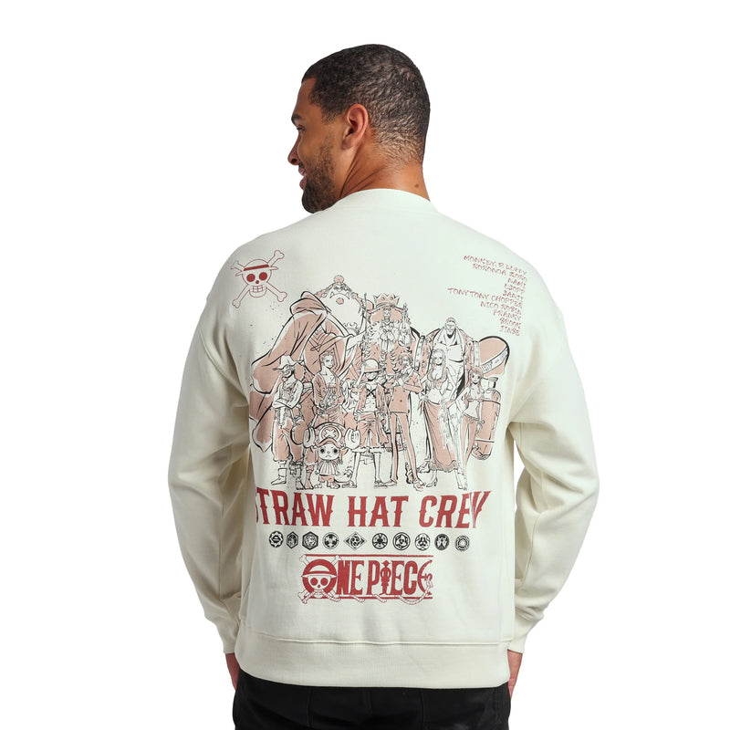 Load image into Gallery viewer, Bioworld One Piece - Straw Hat Crew Men's Oversized Crew Neck Sweatshirt
