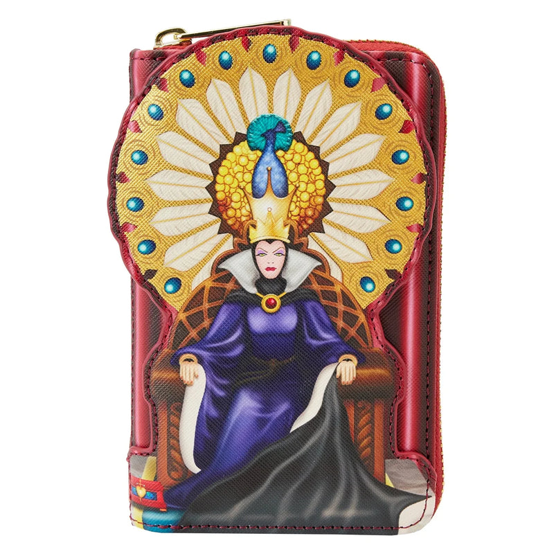 Load image into Gallery viewer, Loungefly Disney Snow White Evil Queen Throne Zip-Around Wallet
