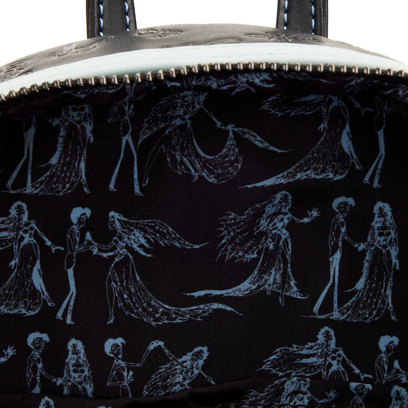 Cargue la imagen en el visor de la galería, Black bag with white skeleton-themed design on a white background
