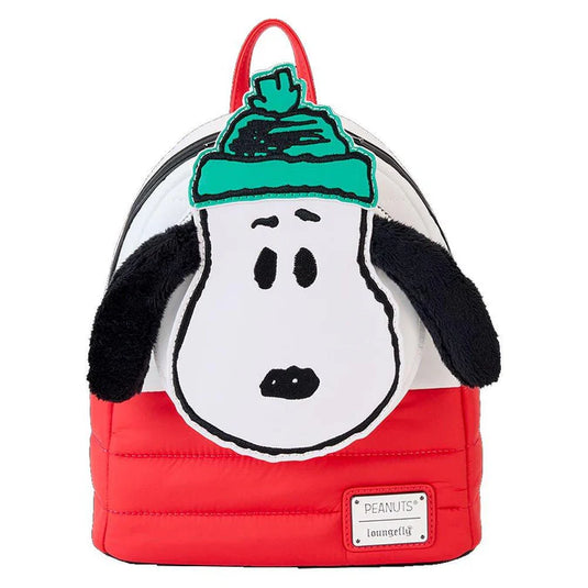 Backpack with a cartoon character design on a white background