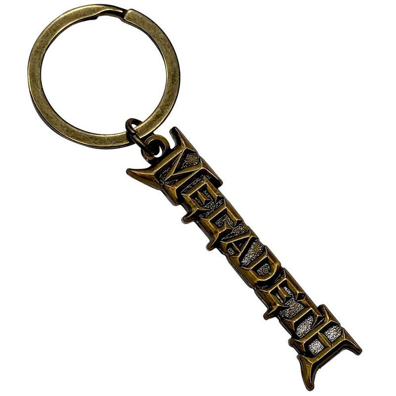 Load image into Gallery viewer, Megadeth Gold Logo v2 Keychain

