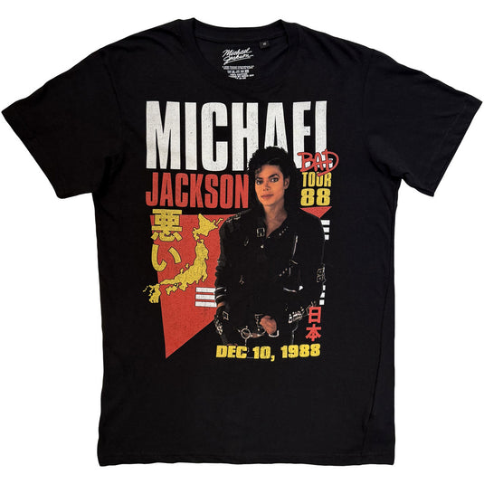 Michael Jackson - Bad Tour '88 Tokyo Black Unisex T-Shirt