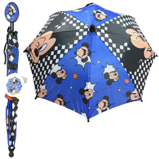 Disney Mickey Mouse Umbrella w/ Clamshell Handle