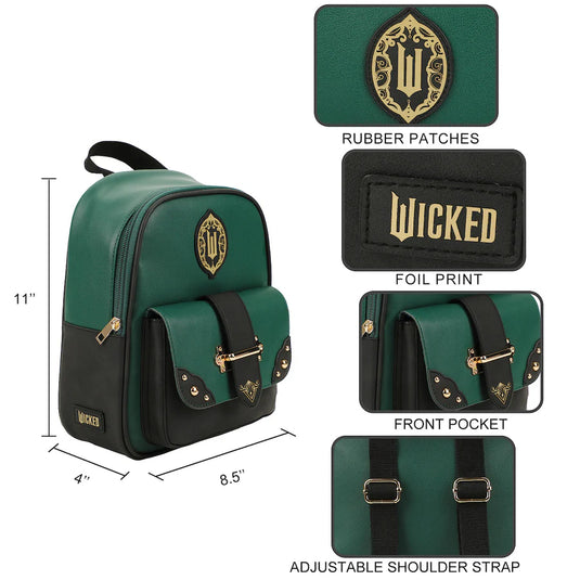 Wicked - Emerald City Green 10" Mini Backpack