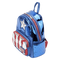 Marvel Metallic Captain America Cosplay Mini Backpack, Loungefly