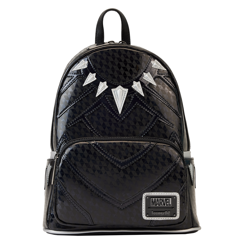 Load image into Gallery viewer, Loungefly Marvel Comics - Metallic Black Panther Cosplay Mini Backpack
