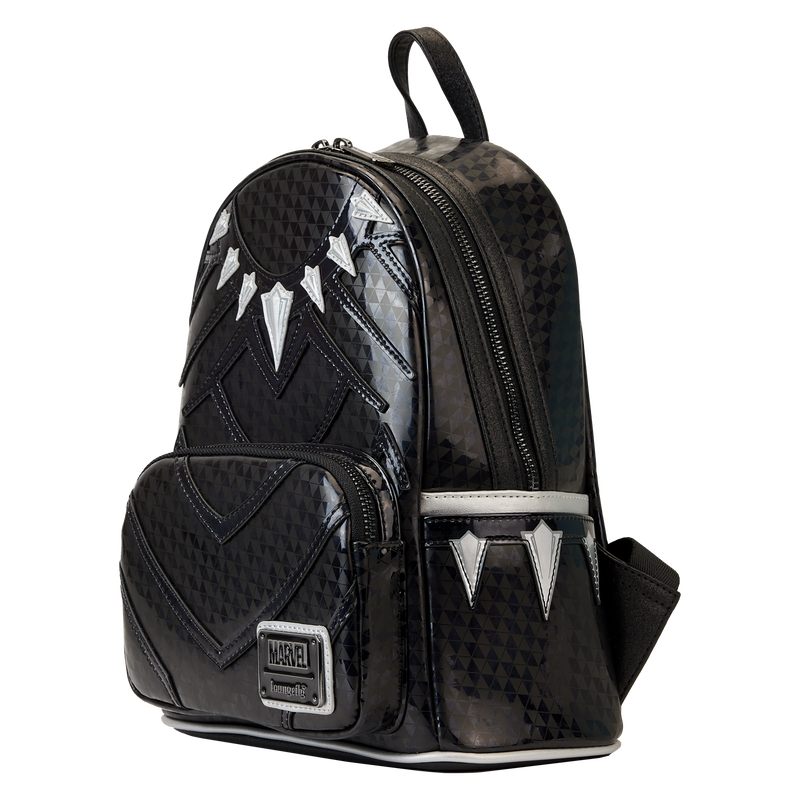 Load image into Gallery viewer, Loungefly Marvel Comics - Metallic Black Panther Cosplay Mini Backpack
