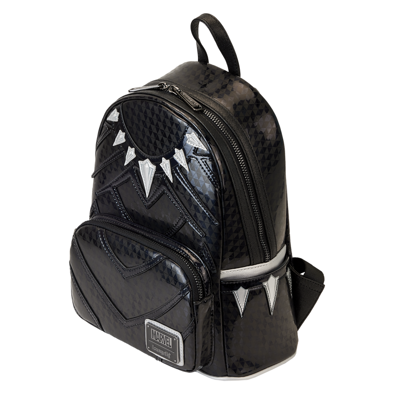 Load image into Gallery viewer, Loungefly Marvel Comics - Metallic Black Panther Cosplay Mini Backpack
