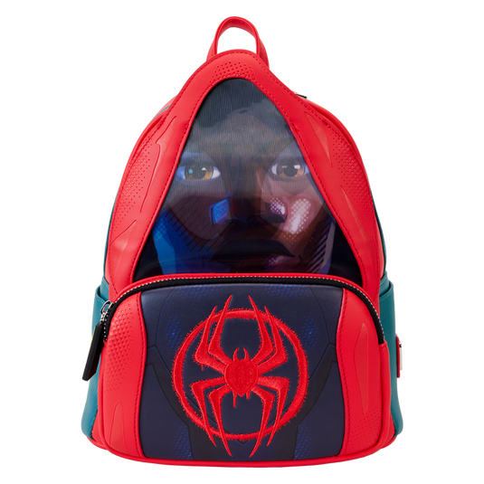 Loungefly Marvel: Spider-Verse Miles Morales Hoodie Cosplay Lenticular Mini Backpack