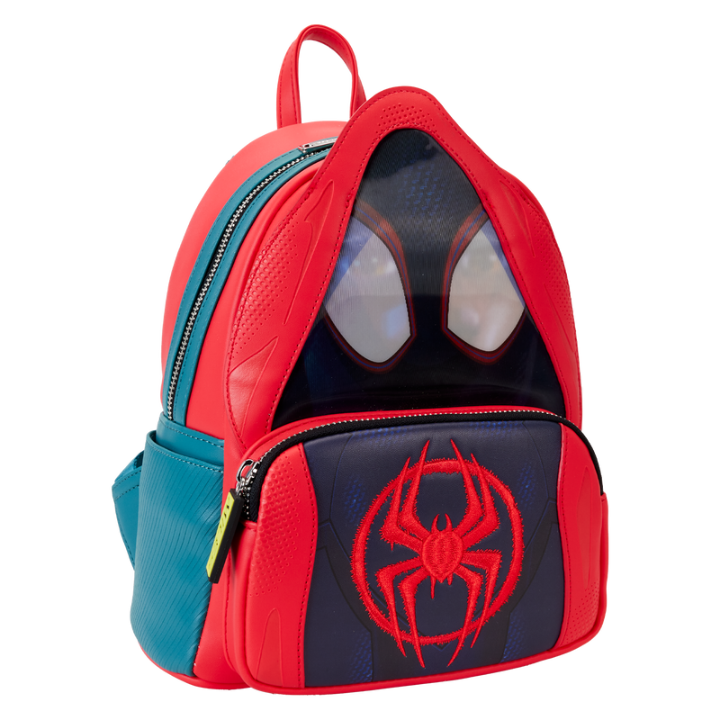 Loungefly Marvel: Spider-Verse Miles Morales Hoodie Cosplay Lenticular Mini Backpack