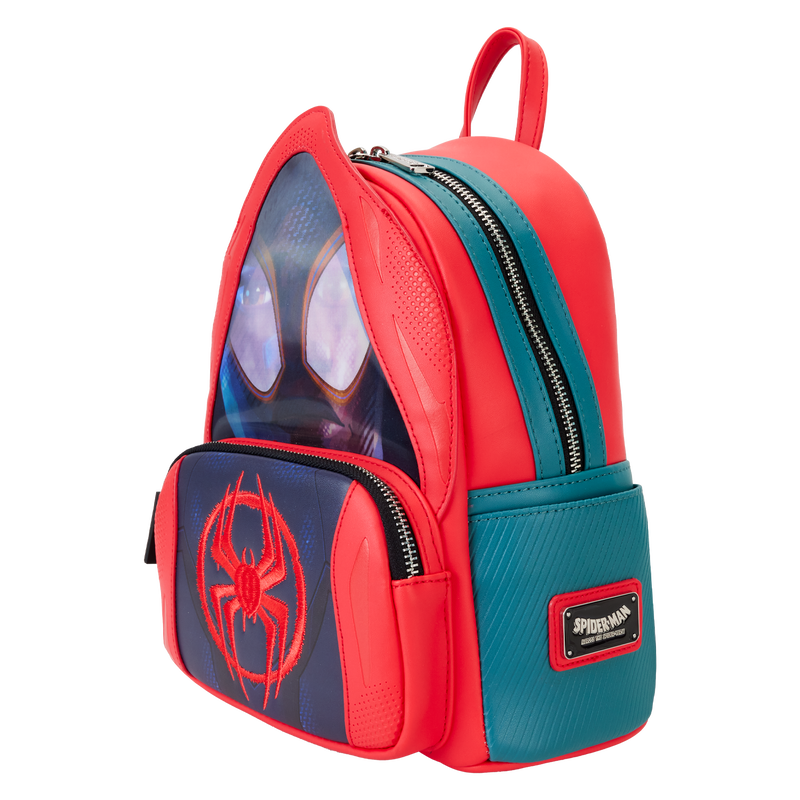 Loungefly Marvel: Spider-Verse Miles Morales Hoodie Cosplay Lenticular Mini Backpack