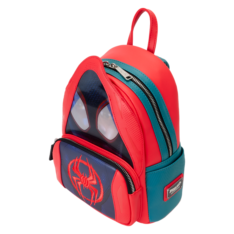 Loungefly Marvel: Spider-Verse Miles Morales Hoodie Cosplay Lenticular Mini Backpack