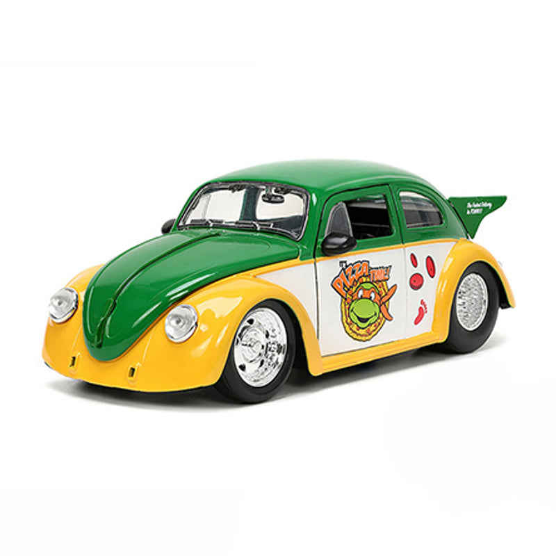 Cargue la imagen en el visor de la galería, Tortugas Ninja - Volkswagen Drag Beetle de 1959 con auto fundido a presión de Miguel Ángel
