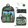 Bioworld Minecraft - Characters 5-Piece 16" Backpack With Lunch Kit
