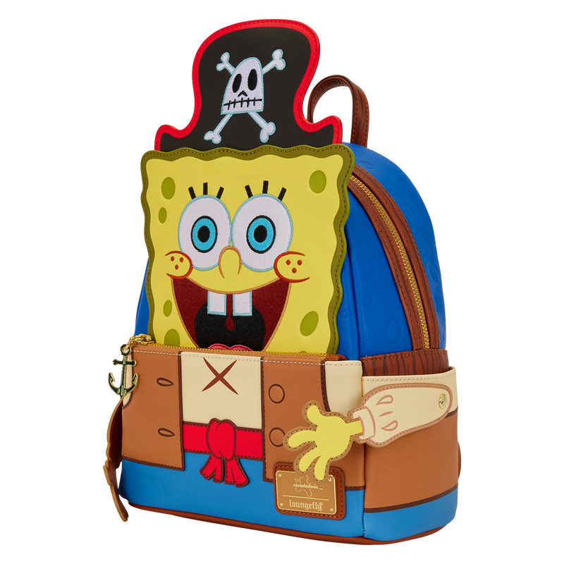 Cargue la imagen en el visor de la galería, Loungefly SpongeBob - SquarePants Pirate Costume Mini Backpack
