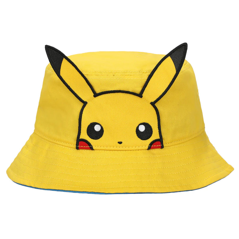 Load image into Gallery viewer, Bioworld Pokemon - Pikachu Big Face Bucket Hat
