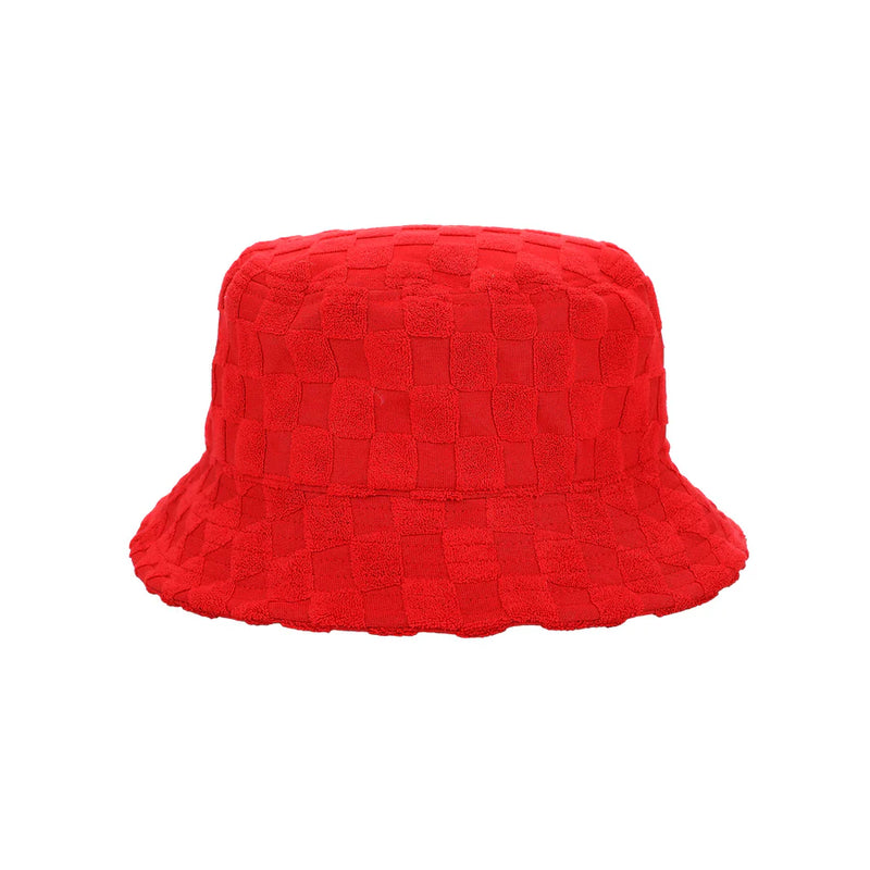 Cargue la imagen en el visor de la galería, Bioworld Super Mario - Mario Logo Men's Red Checkered Bucket Hat
