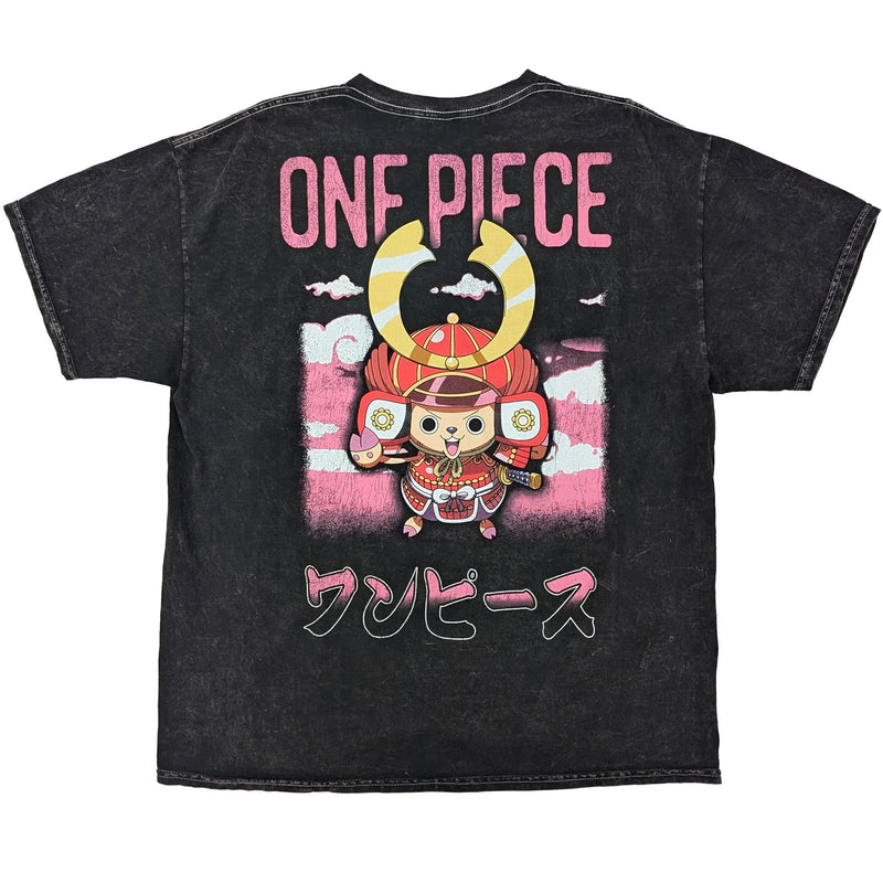 Load image into Gallery viewer, One Piece Chopper Pink Panels Mineral Wash T-Shirt
