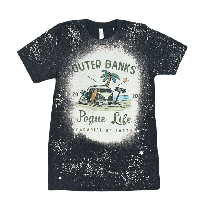 Outer Banks- Camiseta blanqueada Pogue Life