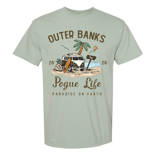 Outer Banks - Pogue Life Olive Comfort Color T-shirt