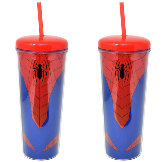 Marvel - Spiderman 26oz Acrylic Straw Tumbler