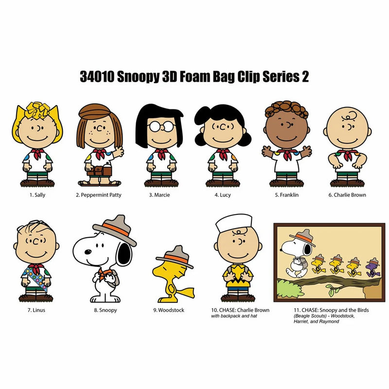 3D Figural Foam Bag Clip Peanuts Snoopy Mystery Bag