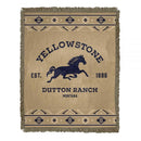 Yellowstone Dutton Ranch Woven Jacquard Throw Blanket