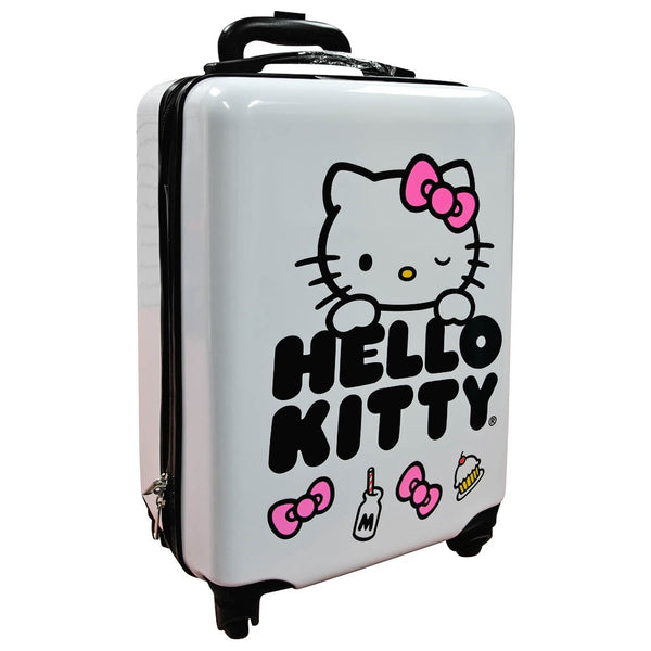 Hello Kitty Face - 18" Hard Sided w/4 Spinner Wheels Luggage
