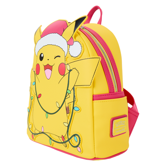 Loungefly Pokémon - Santa Pikachu String Lights Light Up Mini Backpack