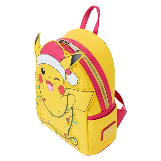 Loungefly Pokémon - Santa Pikachu String Lights Light Up Mini Backpack