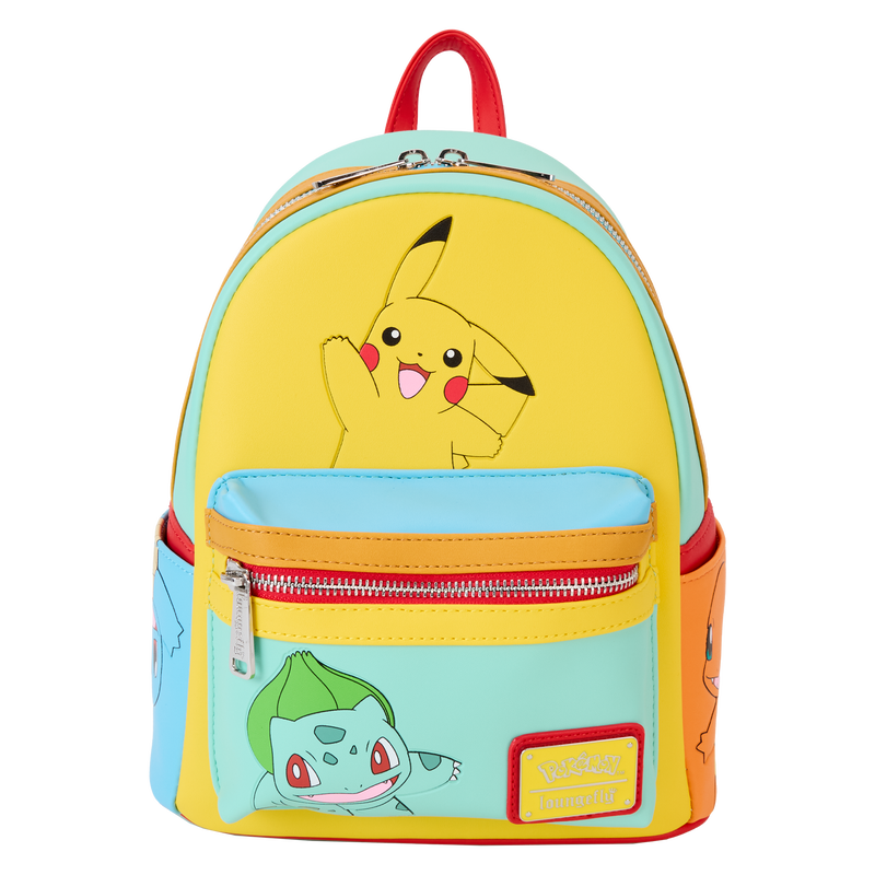 Chargez l&#39;image dans la visionneuse de la galerie, Loungefly Pokémon - Color Block Starters Mini Backpack
