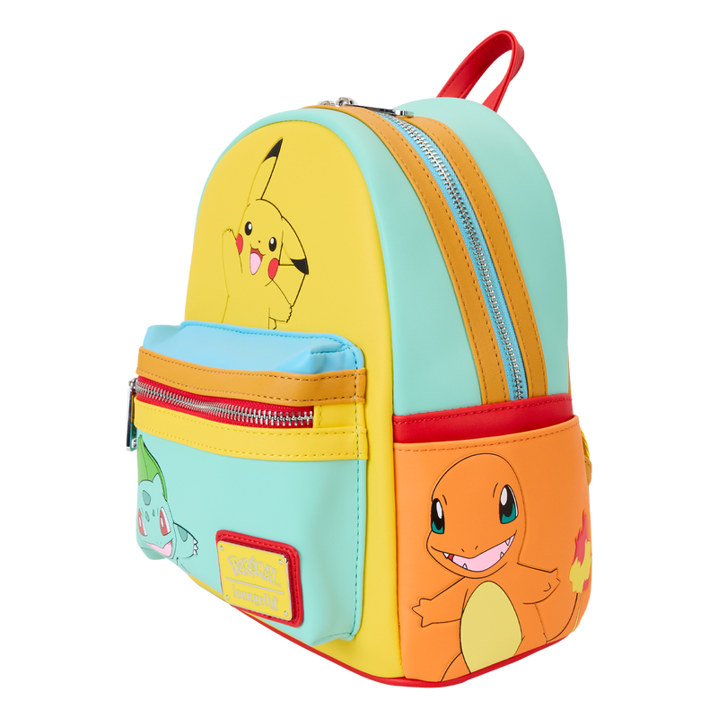 Chargez l&#39;image dans la visionneuse de la galerie, Loungefly Pokémon - Color Block Starters Mini Backpack
