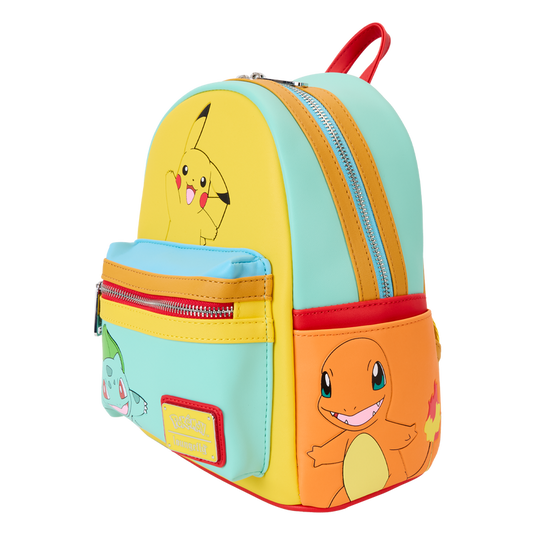 Loungefly Pokémon - Color Block Starters Mini Backpack