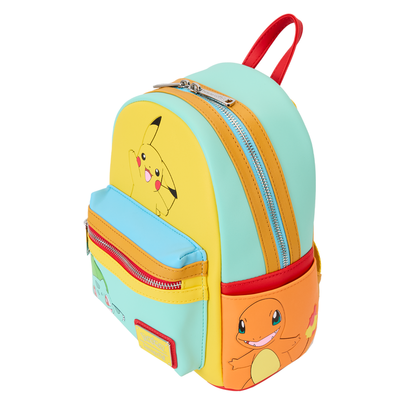 Chargez l&#39;image dans la visionneuse de la galerie, Loungefly Pokémon - Color Block Starters Mini Backpack
